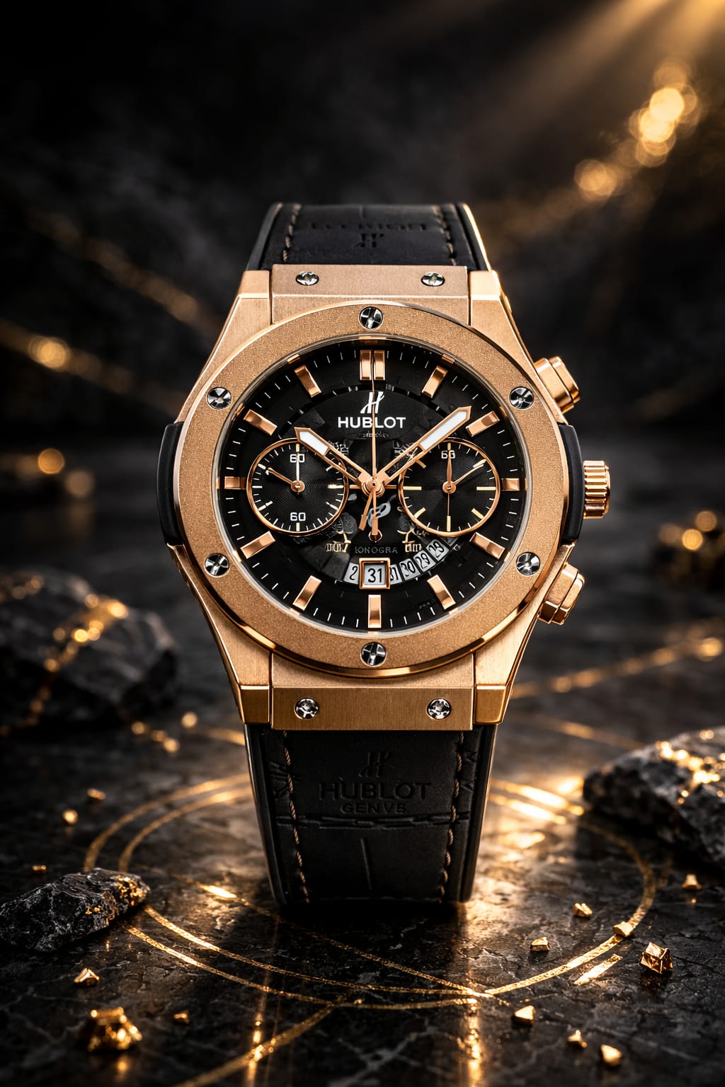 Hublot Classic Fusion Aerofusion Chronograph King Gold Luxury Men's Watch – Skeleton Dial Chronograph Premium Gold Watch